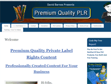 Tablet Screenshot of premiumqualityplr.com